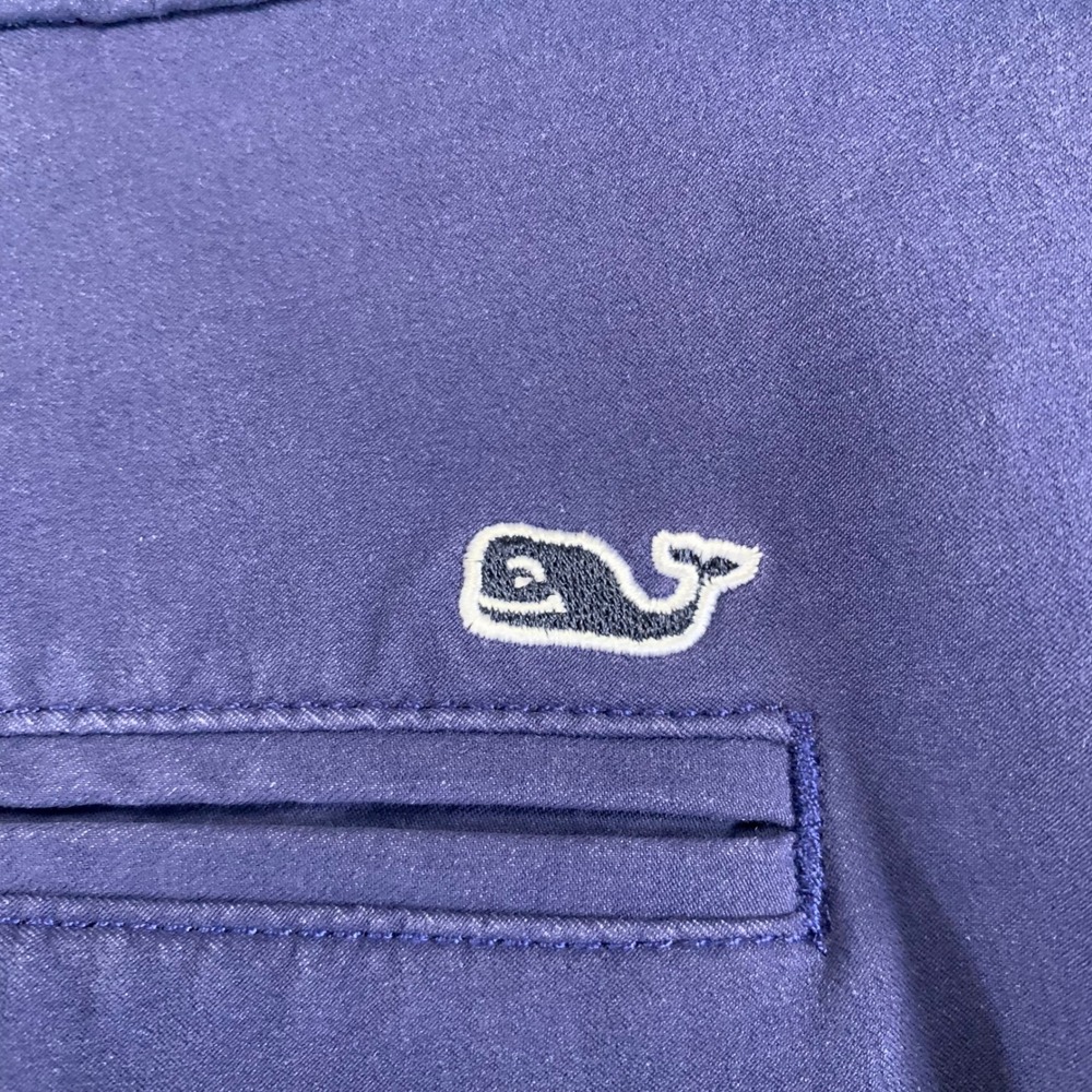 Vineyard Vines Performance Shorts Mens 42 Navy Blue Flat Front Stretch Golf - Picture 3 of 7